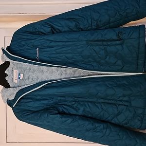 Columbia Copper Crest Hooded Quilted Jacket Teal